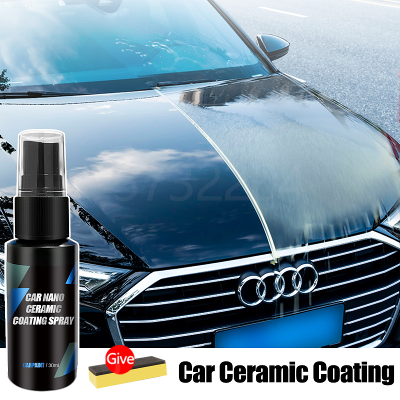 Oleophobic Coating Spray - 車のセラミックコーティング自動車塗料用クリスタルワックススプレーナノ疎水性液体ポリマー疎油性抗雨車のケア