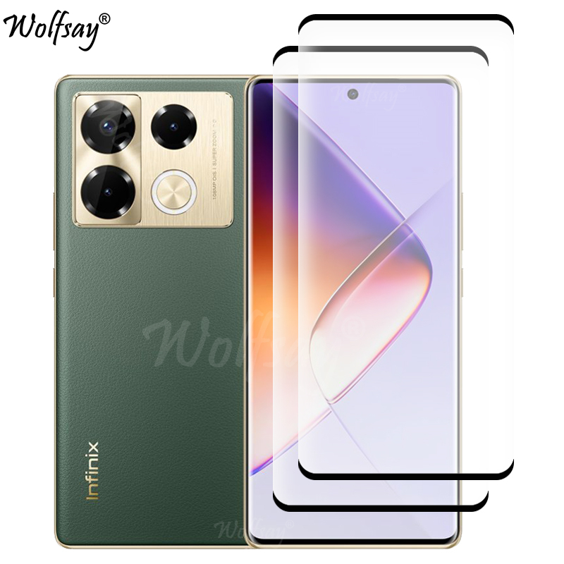 Curved Edge Screen - 曲面エッジ強化ガラス Infinix Note 40 Pro スクリーンプロテクター