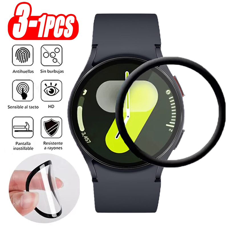 Smartwatch Screen Film - サムスンギャラクシーウォッチ用スクリーンプロテクター,スマートウォッチ用アクセサリー,HDフィルム,7,6,5,4,40mm, 44mm