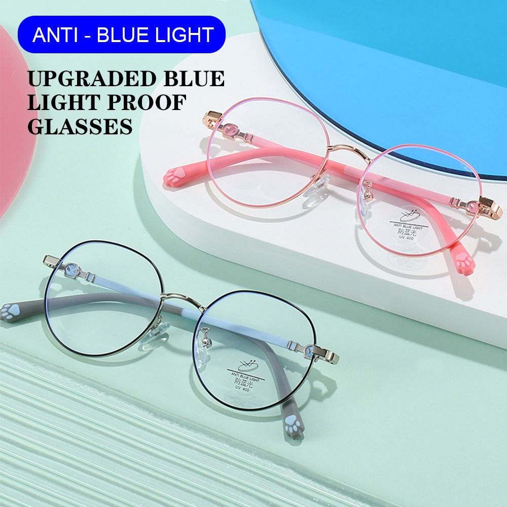 Anti Blue Light Film - アンチブルーライト子供用メガネ,コンピューターの目の保護具,超軽量フレーム,アクセサリー