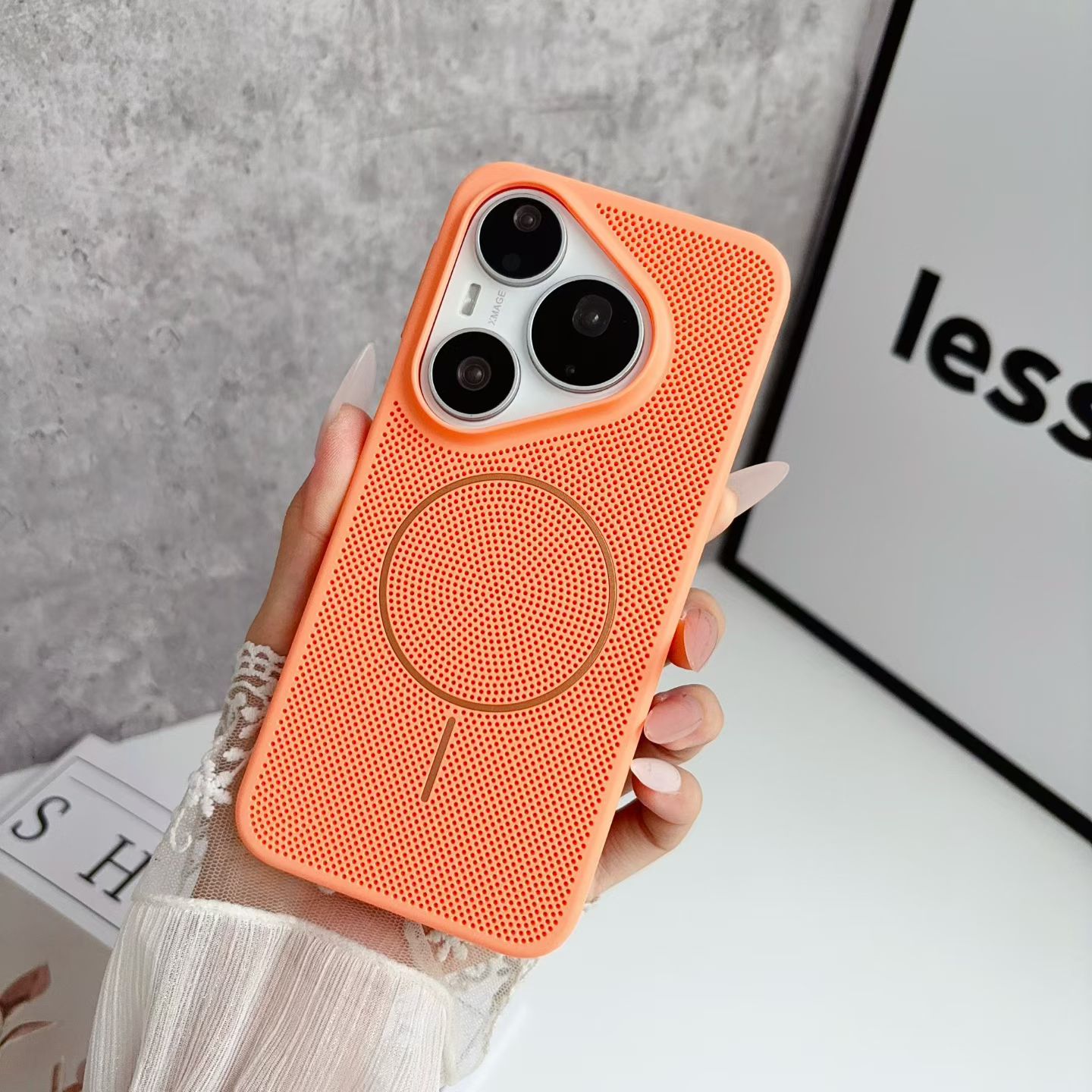 Huawei Mate 60 - 磁気式Magsafe対応冷却通気シェルケース Huawei Pura 90 70 80