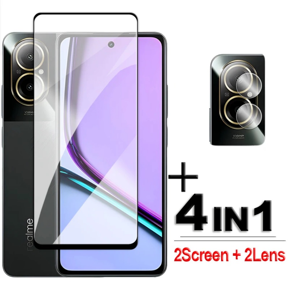Realme C67 - 4in1 強化ガラス Realme C75X C67 ガラス