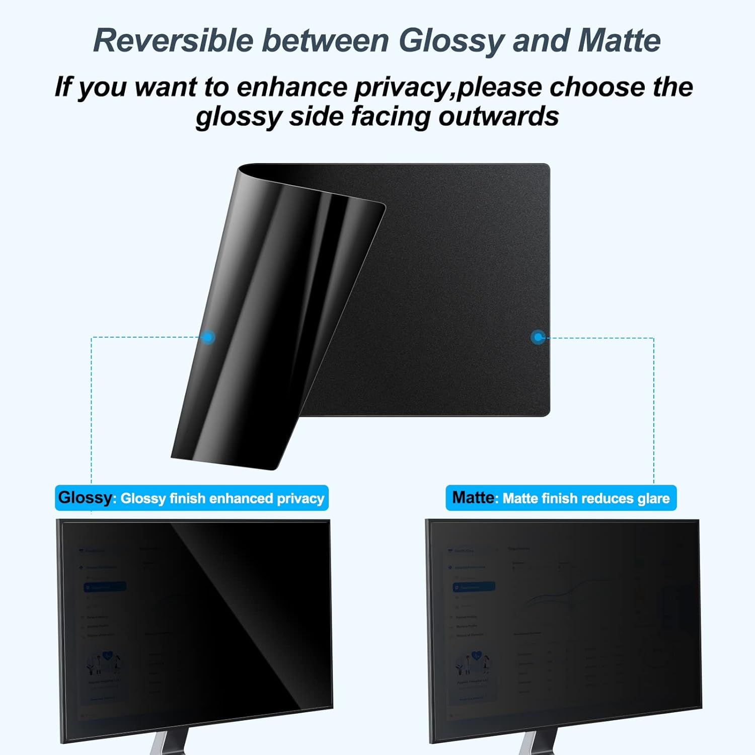 2パック 24インチ コンピュータプライバシースクリーンフィ - Privacy Filter 2Pack のレビューと価格