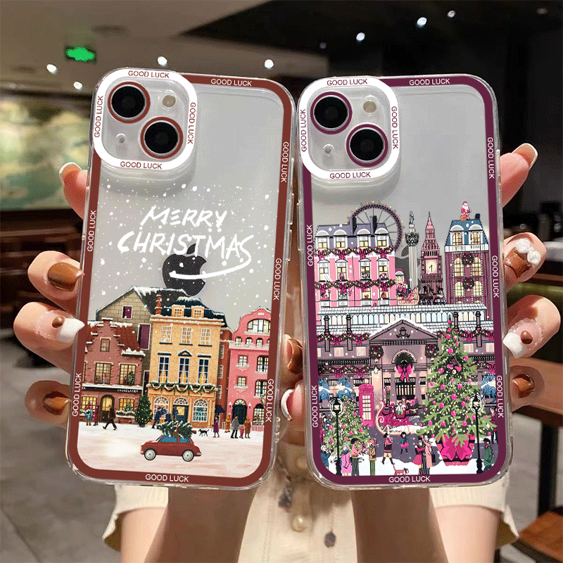 冬の新年 クリスマス 街並み 風景 スマホケース Xiaom - Xiaomi Redmi Note 14 のレビューと価格
