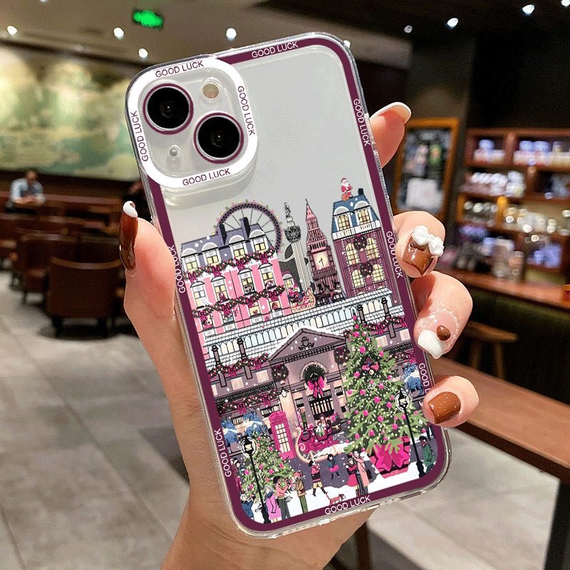 冬の新年 クリスマス 街並み 風景 スマホケース Xiaom - Xiaomi Redmi Note 14 のレビューと価格