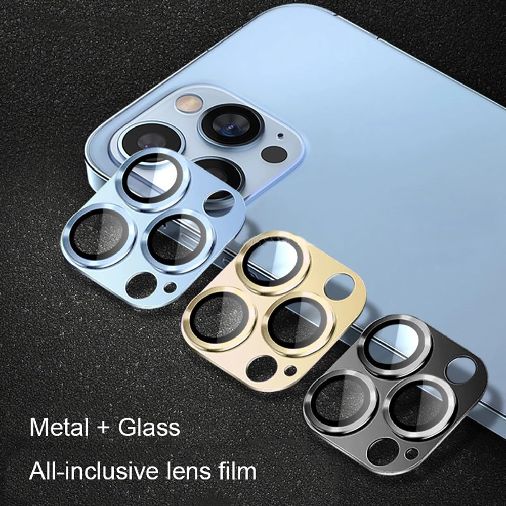 5個入り 9H強化ガラス製メタルカメラレンズプロテクター、傷 - Tempered Glass Screen 9H のレビューと価格