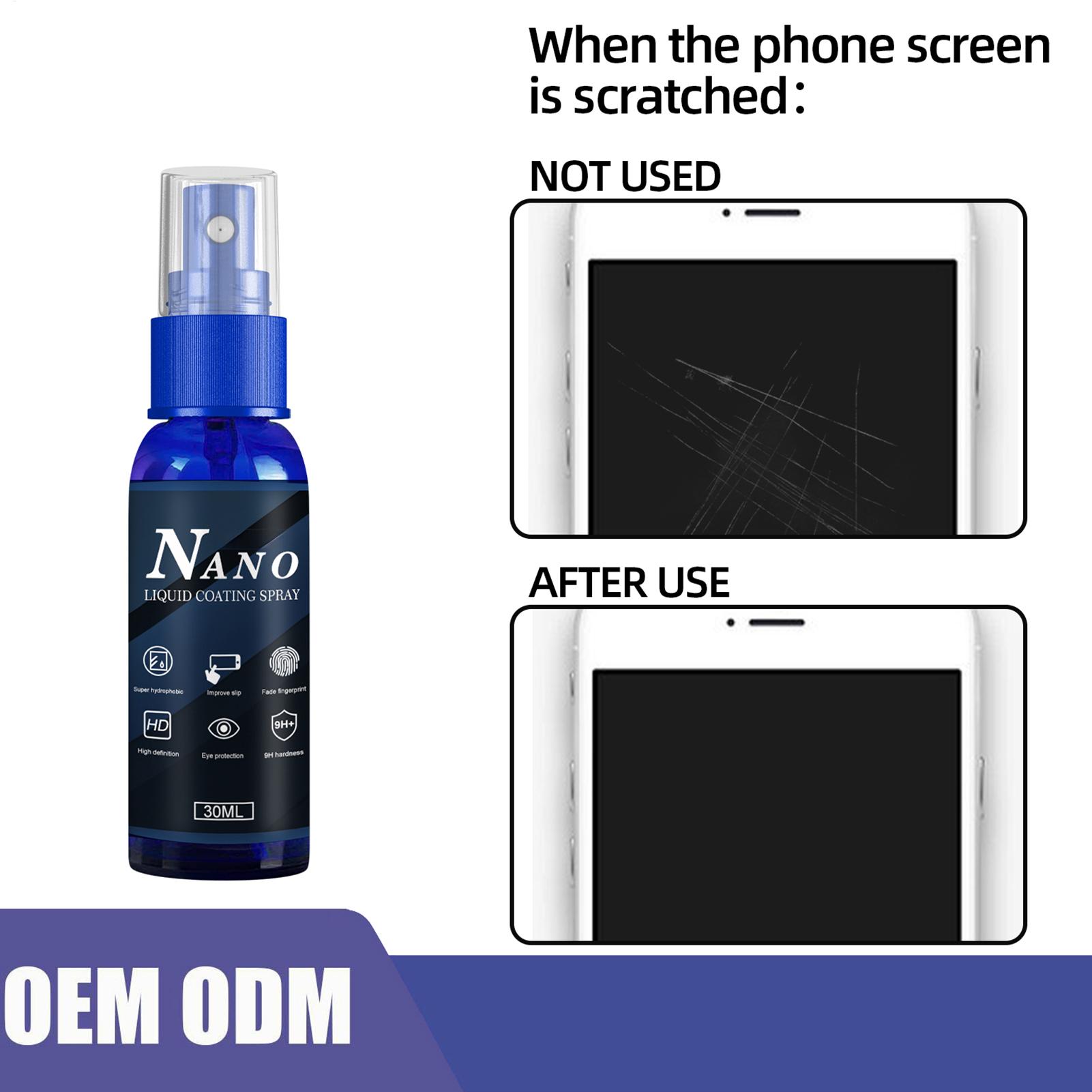 液体スクリーンプロテクタースプレー スクリーン疎水性コーティ - Oleophobic Coating Spray のレビューと価格