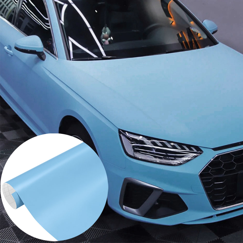 自動車用ビニールラップフィルム マットライトブルー PVC  - Anti Blue Light Film のレビューと価格