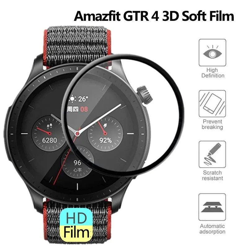 スマートウォッチ用HD曲面スクリーン保護フィルム,Amazf - Smartwatch Screen Film のレビューと価格
