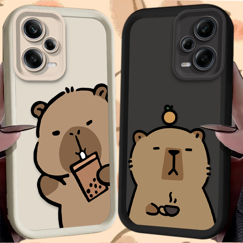 漫画風のかわいいカピバラのスマホケース Xiaomi Red - Xiaomi Redmi Note 14 のレビューと価格