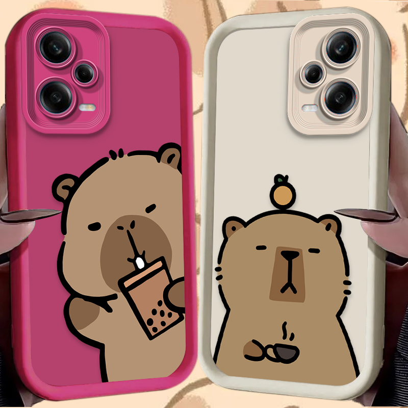 漫画風のかわいいカピバラのスマホケース Xiaomi Red - Xiaomi Redmi Note 14 のレビューと価格