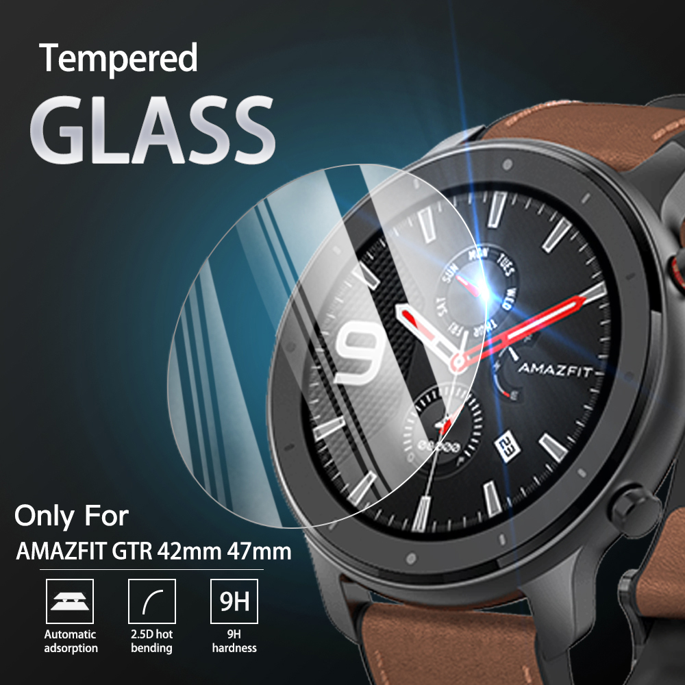 9H 強化ガラスフィルム Amazfit GTR 42 ミリ - Smartwatch Screen Film のレビューと価格