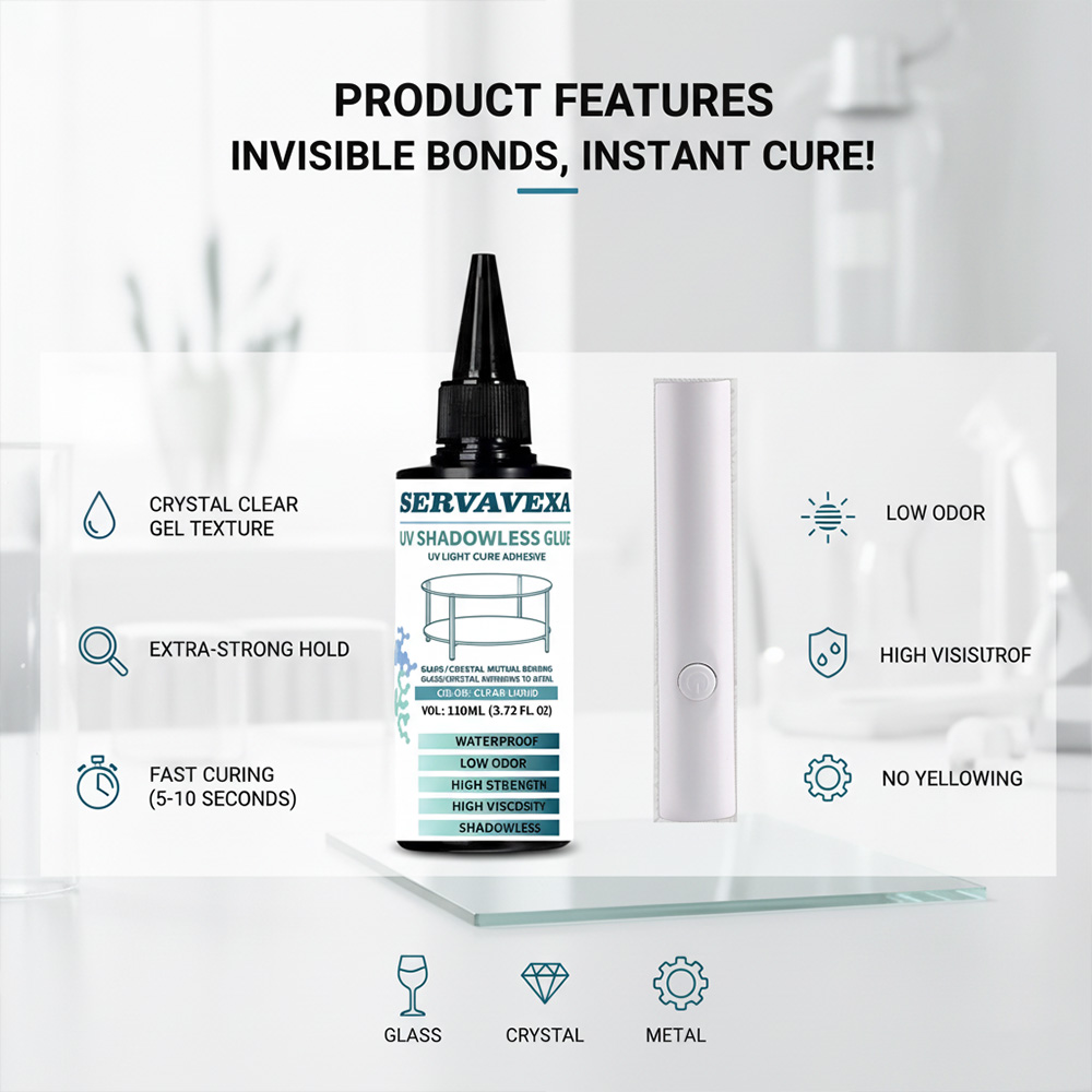 SERVAVEXA 110ml UV光硬化接着剤キット（ラン - Liquid Uv Glue Kit のレビューと価格